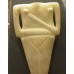 Pubic triangle, marble figurine of a woman